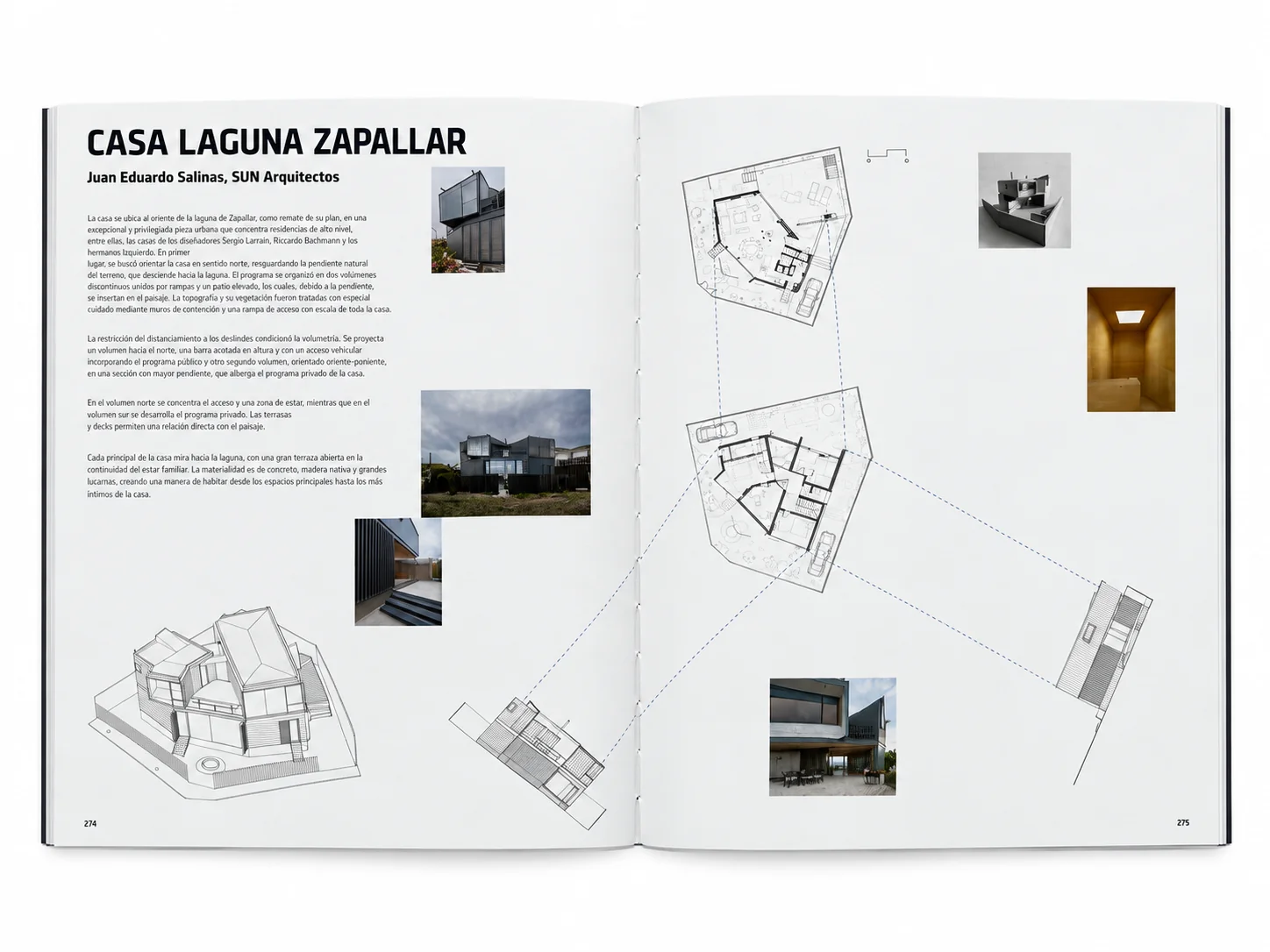 Libro Springtime — páginas de Casa Laguna, Zapallar