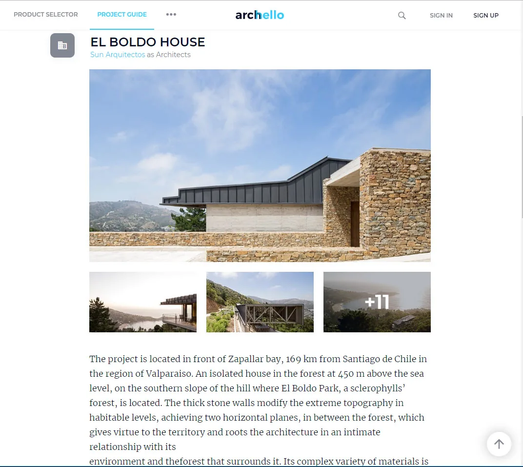 El Boldo House — Archello