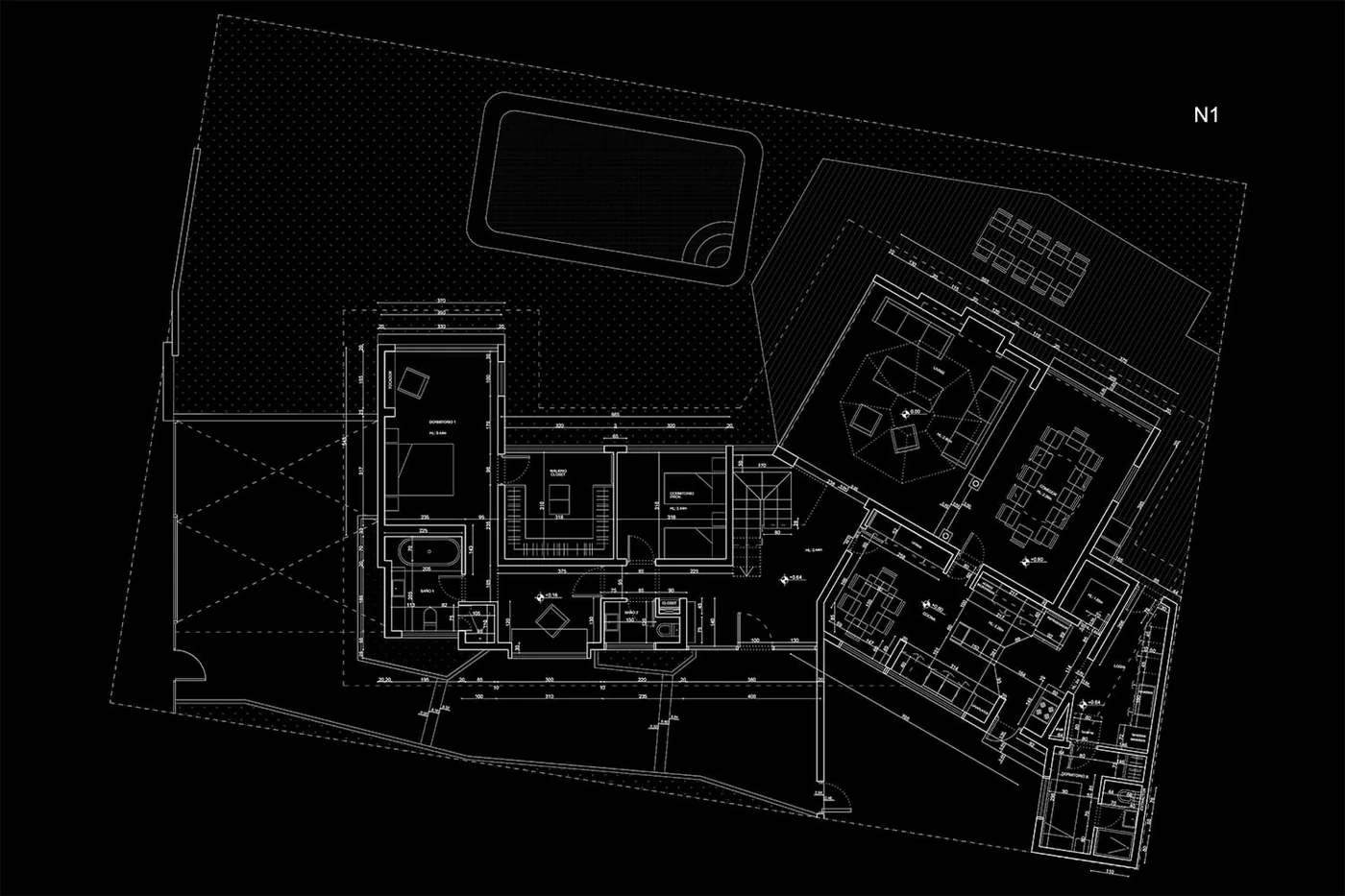 Casa Buenaventura — planta nivel 1