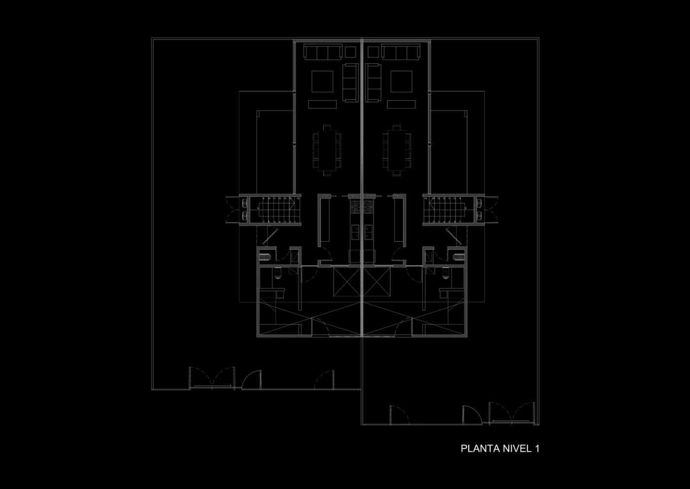 Casa Apolo — planta nivel 1