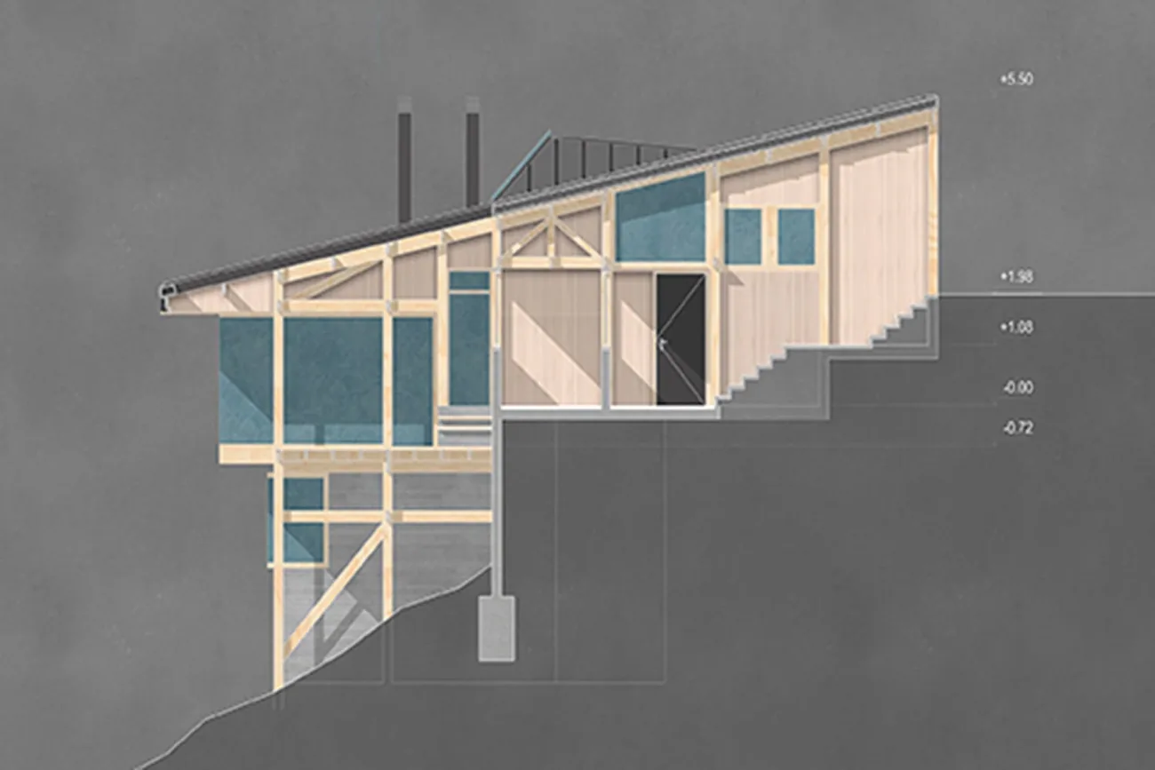 Casa CK — corte B