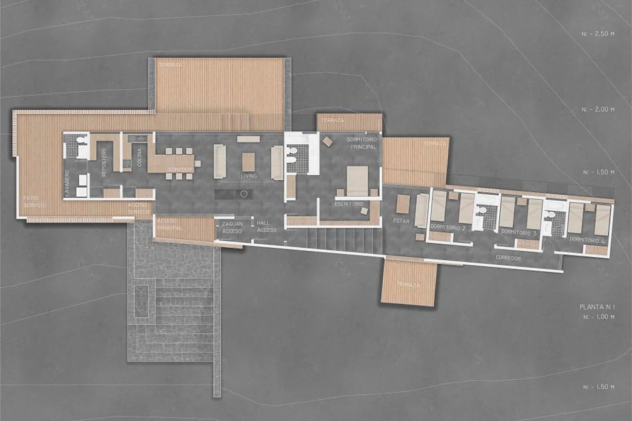 Casa Panqueco — planta de arquitectura