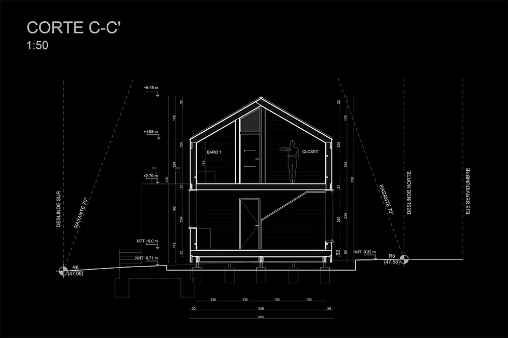 Casa VG — corte CC