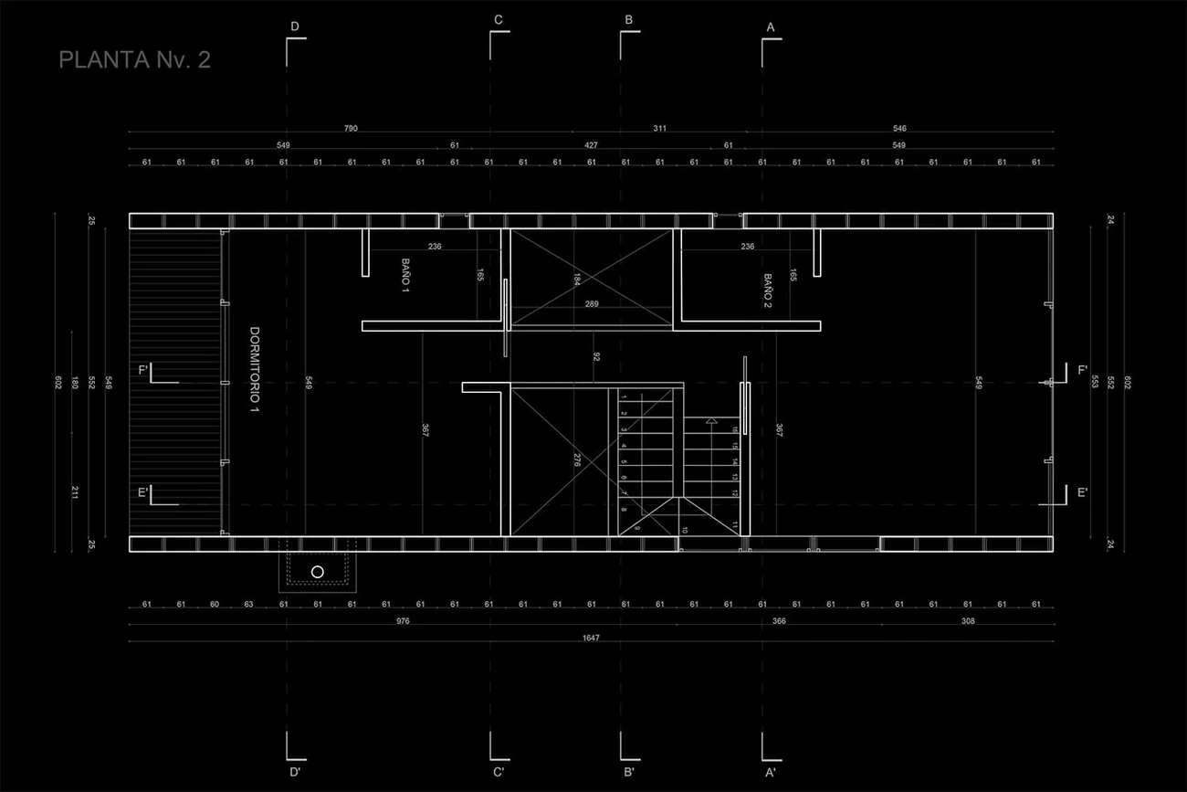 Casa VG — planta del segundo nivel