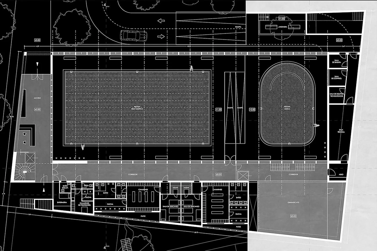 Piscina Las Condes — planta nivel 1