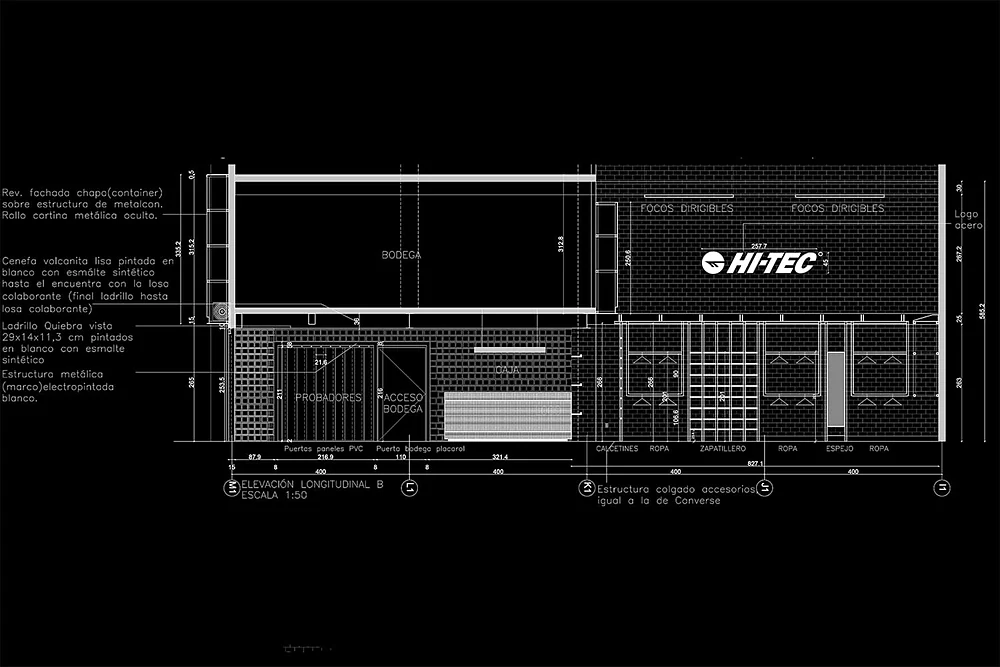 Converse — corte del sector Hi-Tec