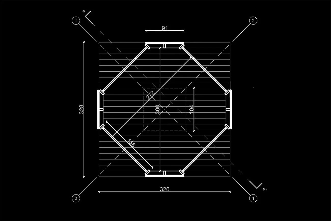 Lucernario — planta