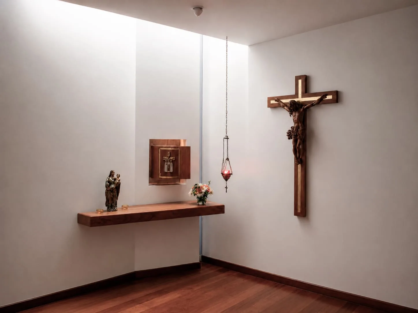 Oratorio Parroquia Santa Rosa, Lo Barnechea — interior del oratorio