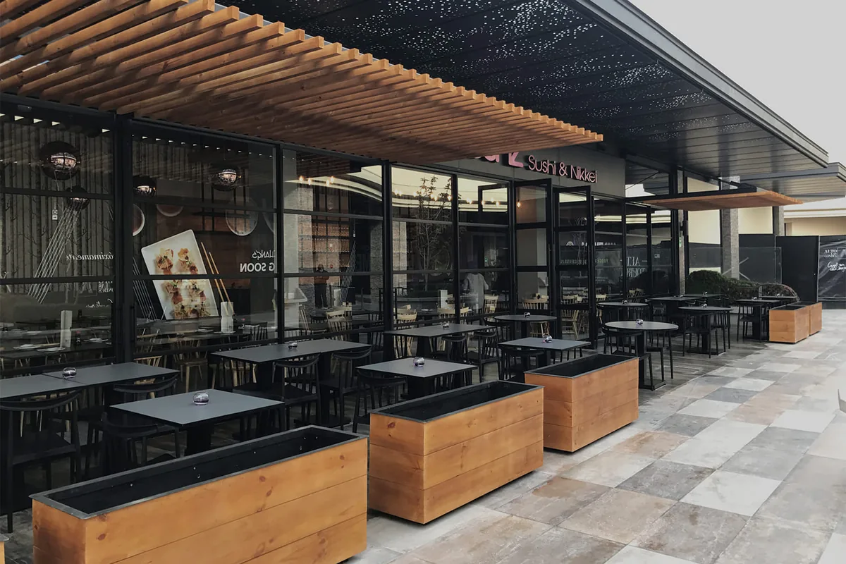 Senz, Alto Las Condes — fachada exterior con terraza